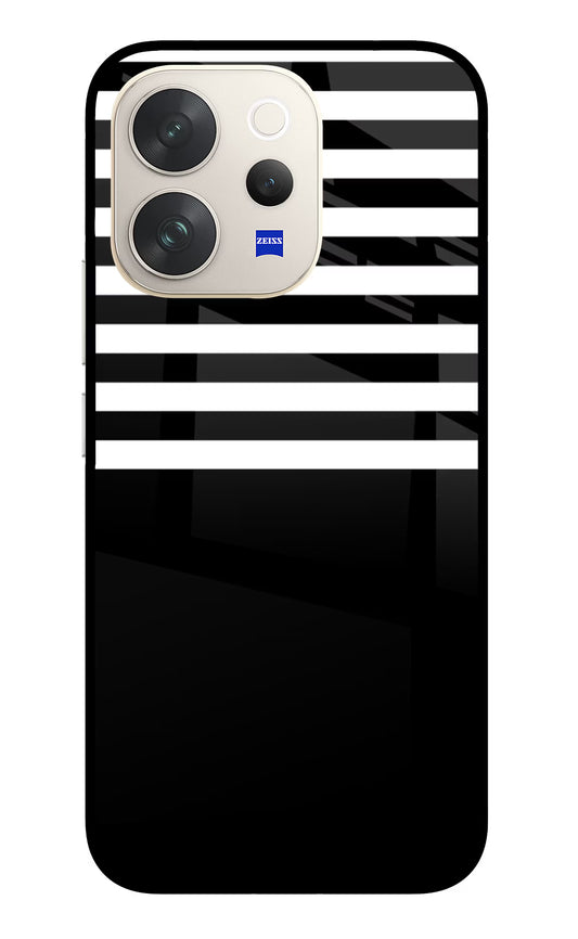 Black and White Print Vivo V70 5G Glass Case