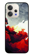 Fire Cloud Vivo V70 5G Glass Case