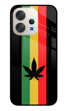 Weed Flag Vivo V70 5G Glass Case Back Cover by Casekaro