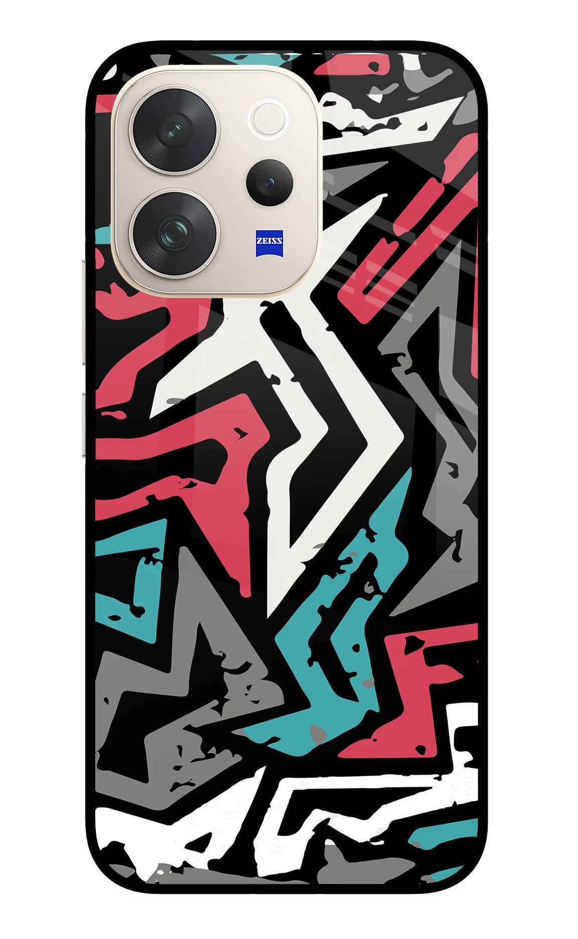 Geometric Graffiti Vivo V70 5G Glass Case