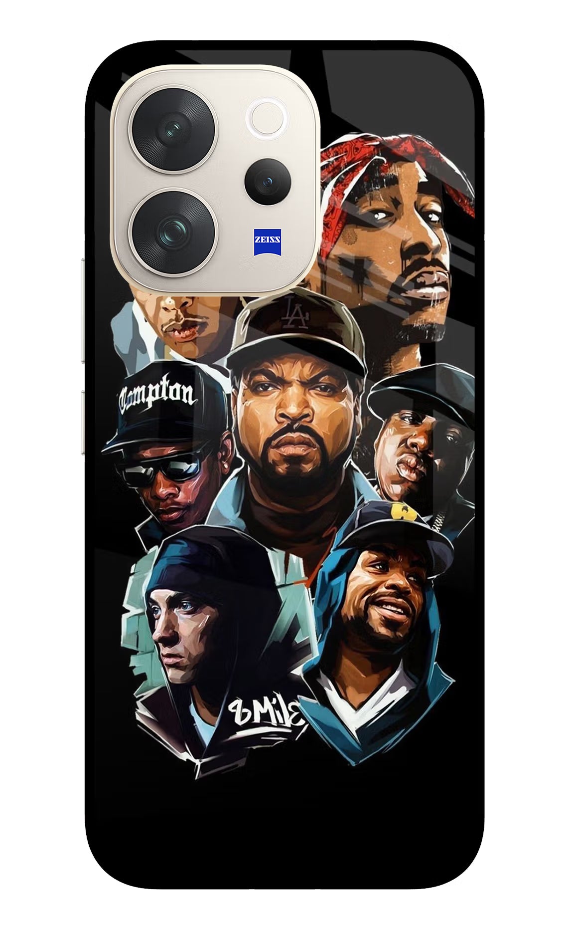 Rappers Vivo V70 5G Glass Case Back Cover by Casekaro