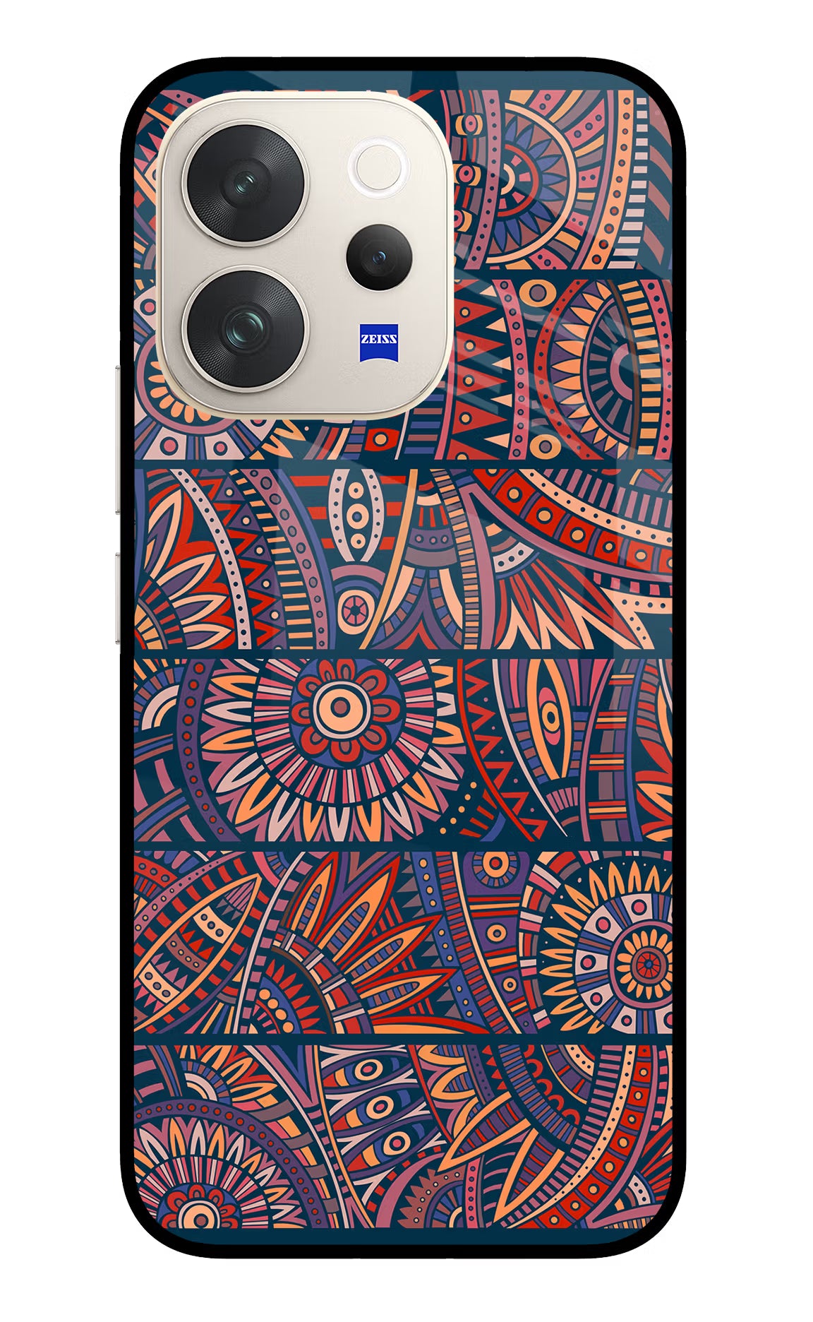 African Culture Design Vivo V70 5G Glass Case