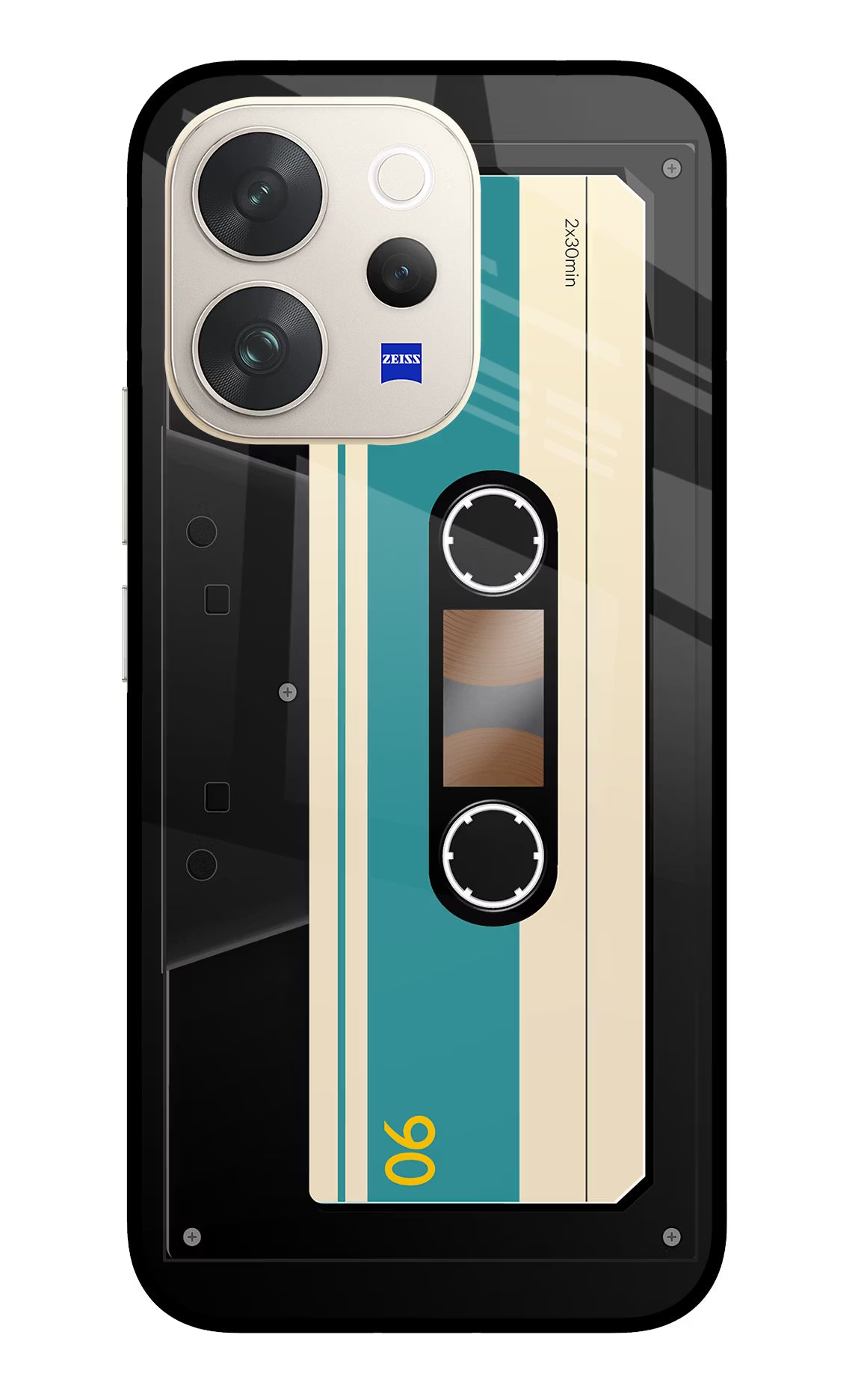 Cassette Vivo V70 5G Glass Case Back Cover by Casekaro
