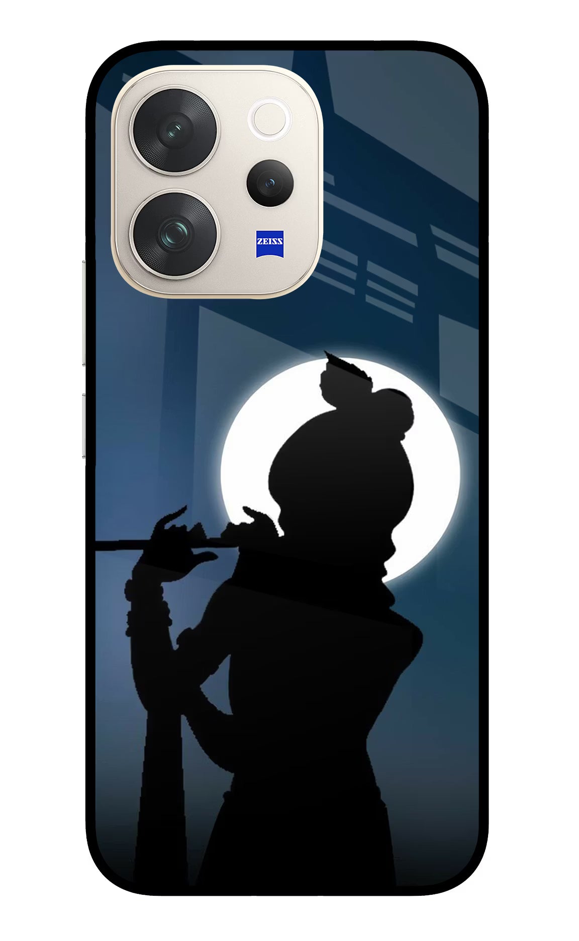Shri Krishna Silhouette Vivo V70 5G Glass Case