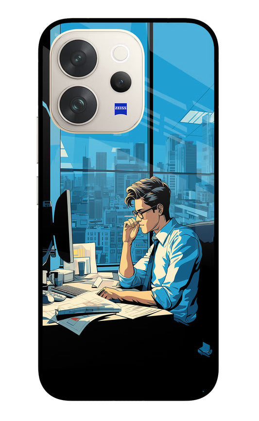 Focused Hustler (AI Generated) Vivo V70 5G Glass Case