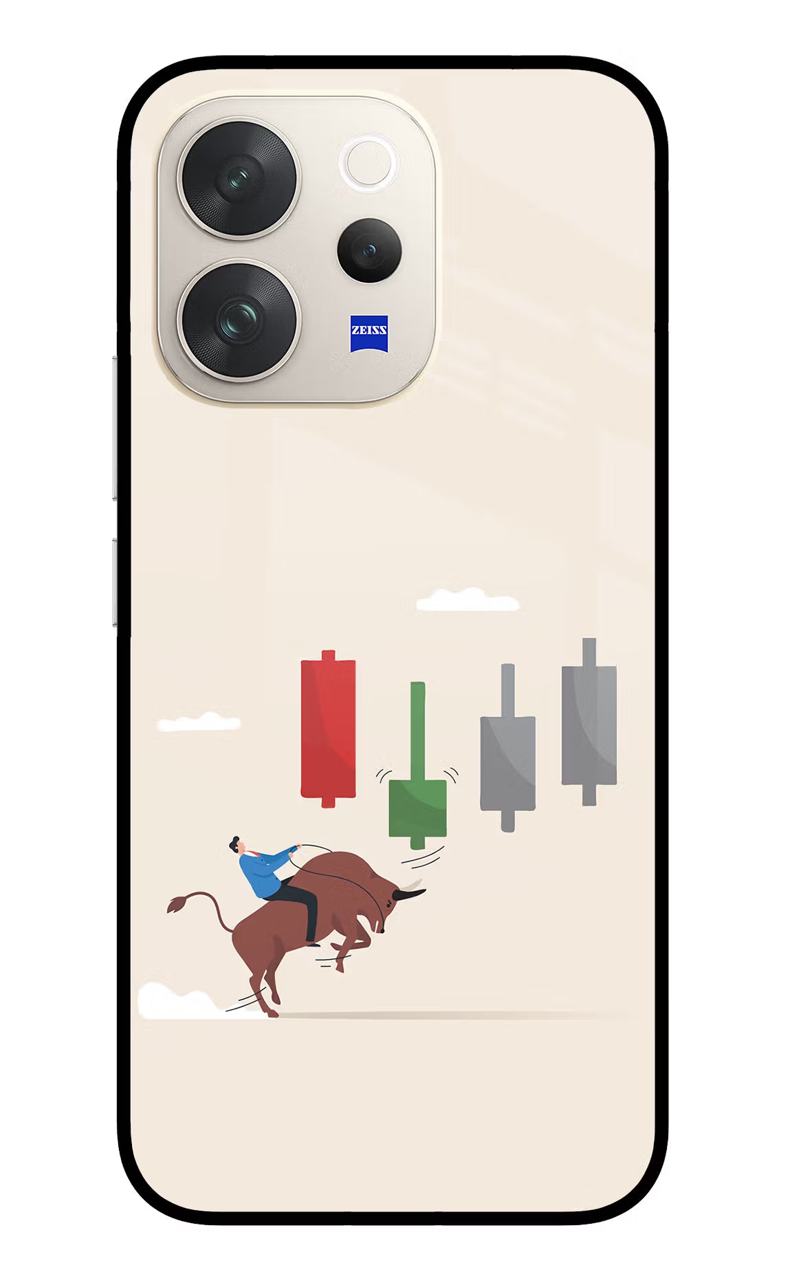 Bull Trading Momentum Vivo V70 5G Glass Case