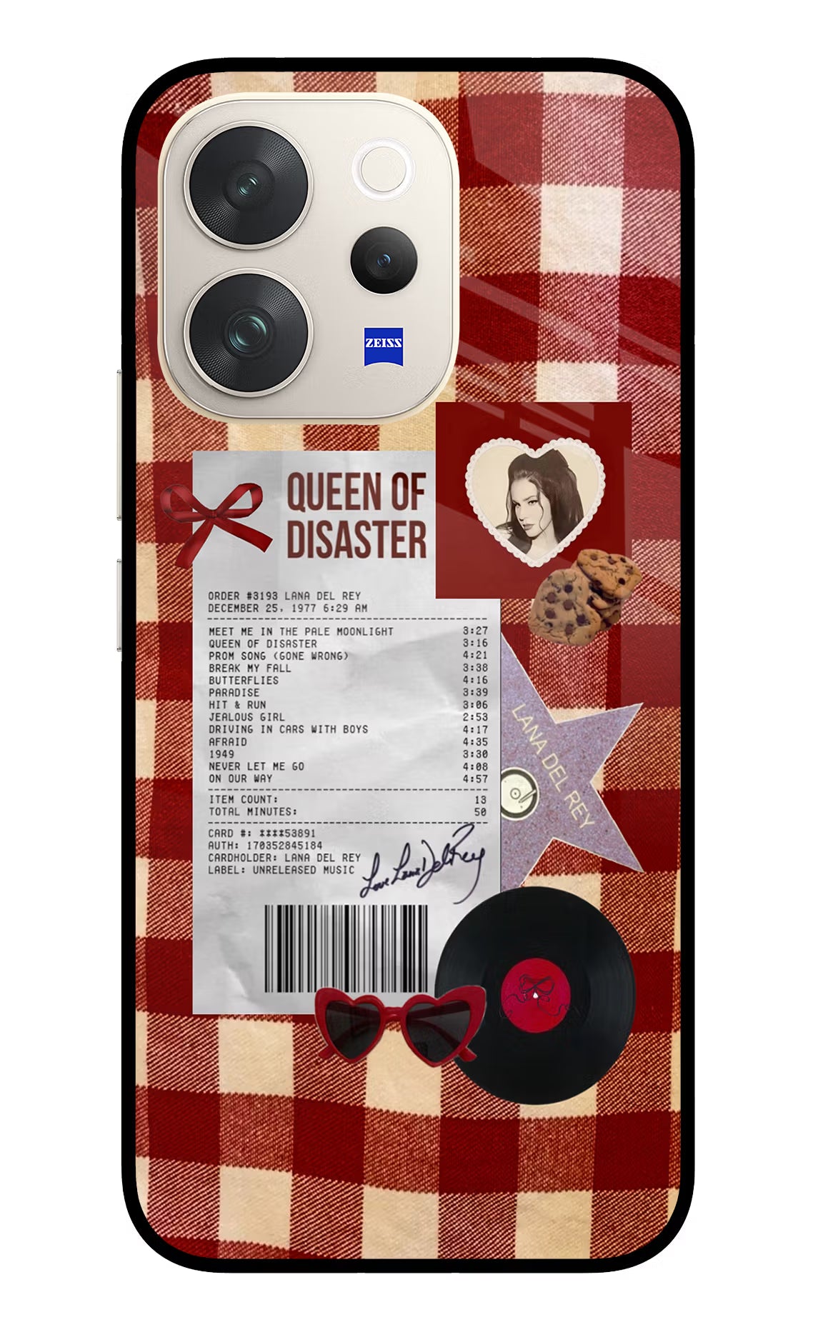 Queen of Disaster Vivo V70 5G Glass Case