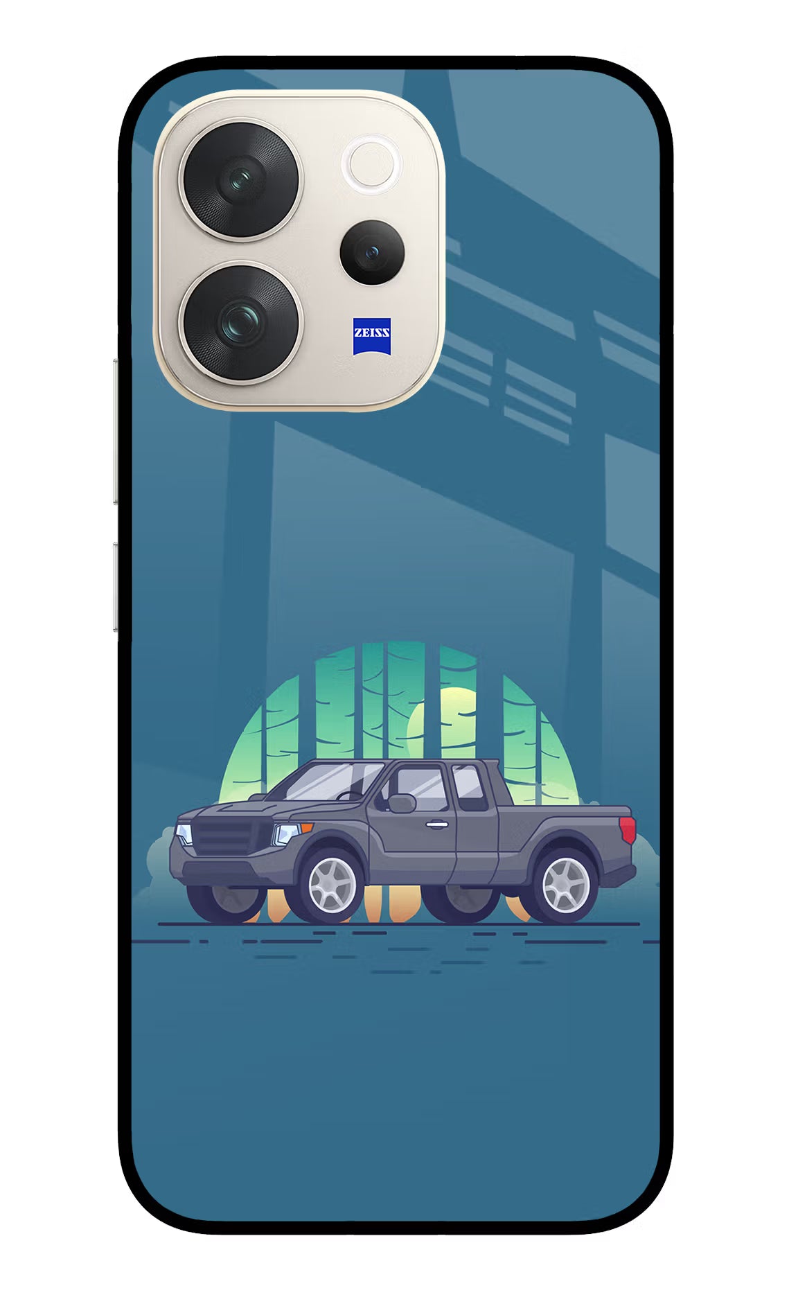 Retro Garage Vibe Vivo V70 5G Glass Case