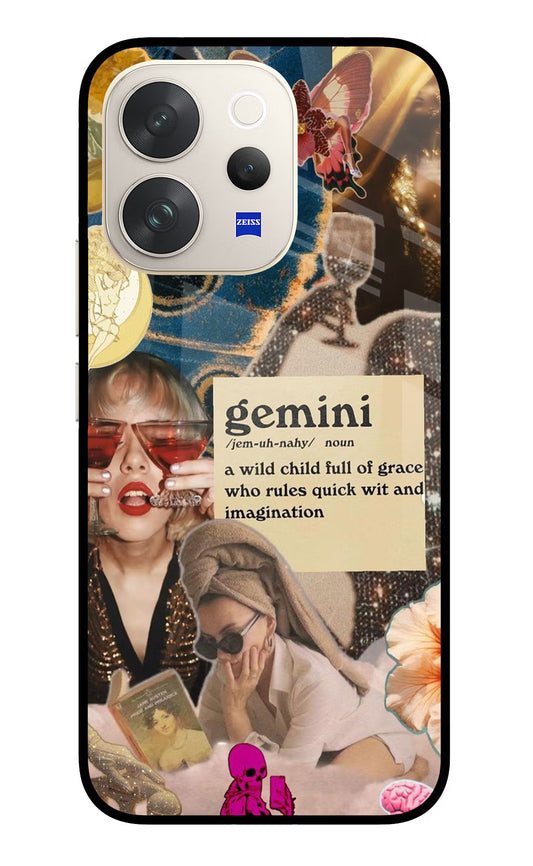 Gemini Zodiac Vivo V70 5G Glass Case