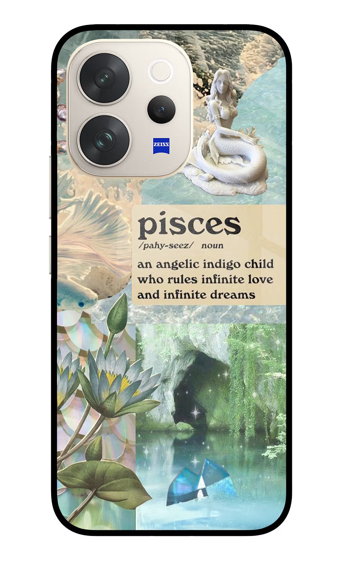 Pisces Zodiac Vivo V70 5G Glass Case