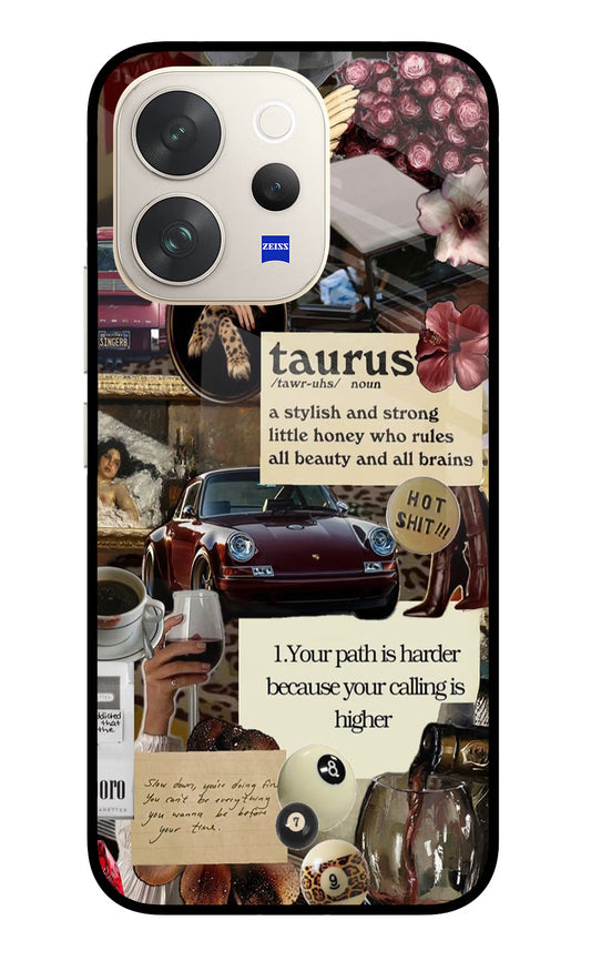 Taurus Zodiac Vivo V70 5G Glass Case