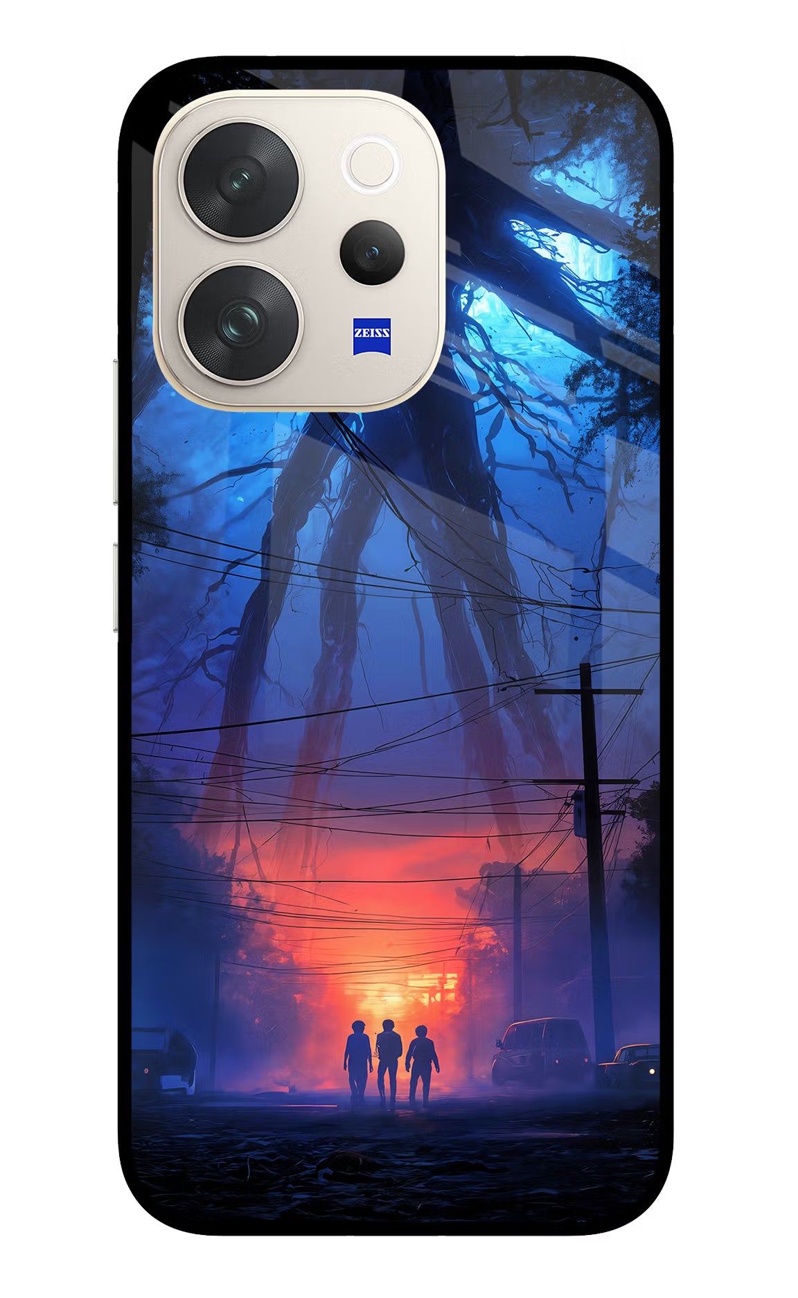 Ordinary Things Shadow Vivo V70 5G Glass Case Back Cover by Casekaro