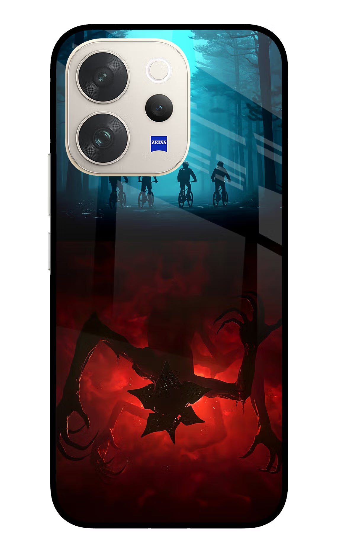 Ordinary Things Downside Up Vivo V70 5G Glass Case Back Cover by Casekaro
