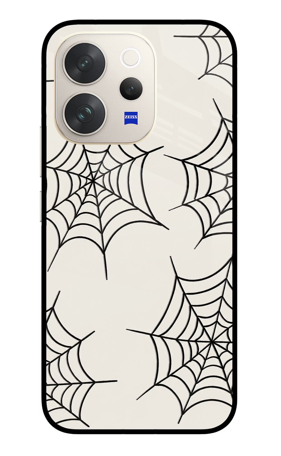 Spider Web Vivo V70 5G Back Cover, Glass case