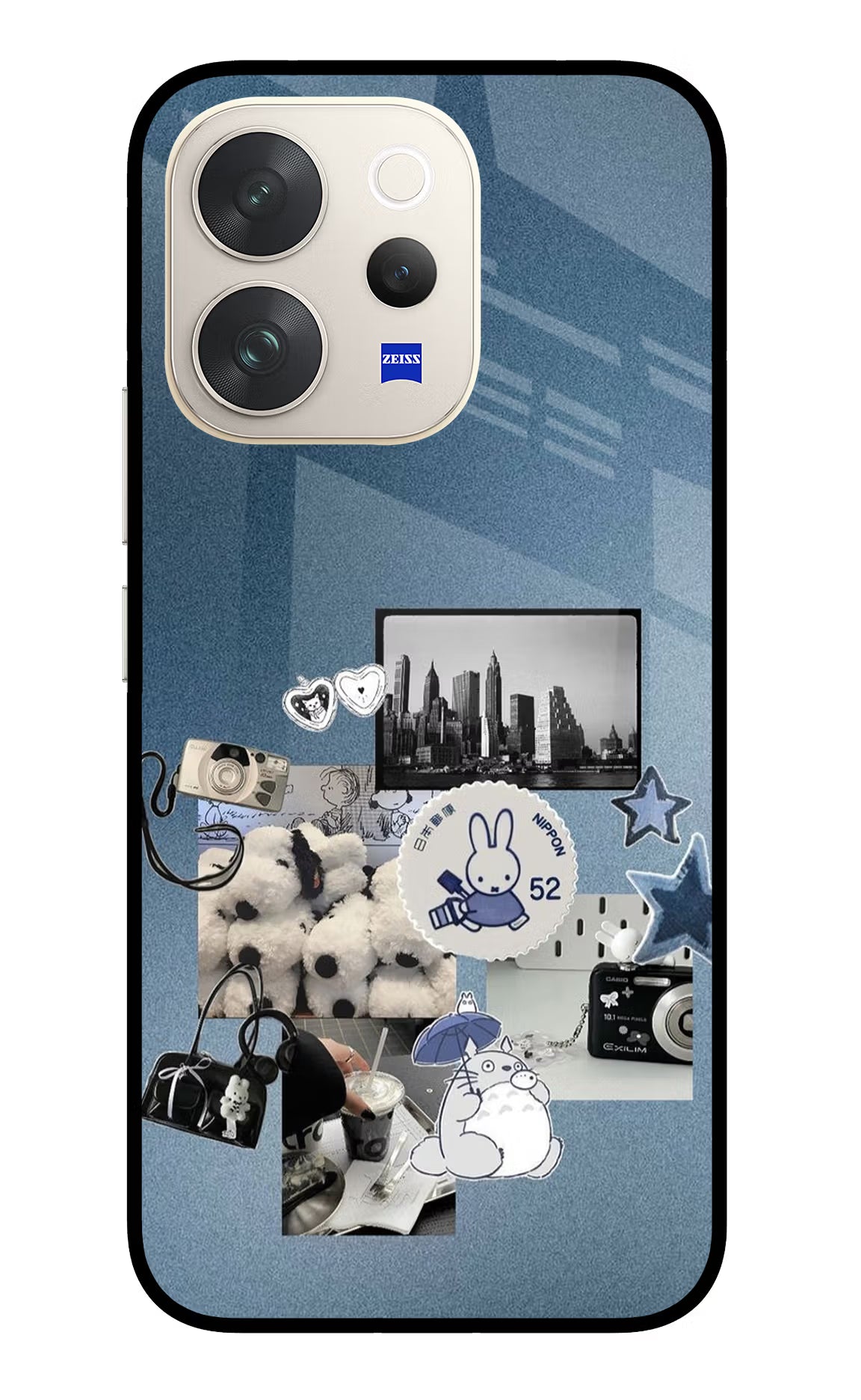 Miffy Vivo V70 5G Glass Case Back Cover by Casekaro