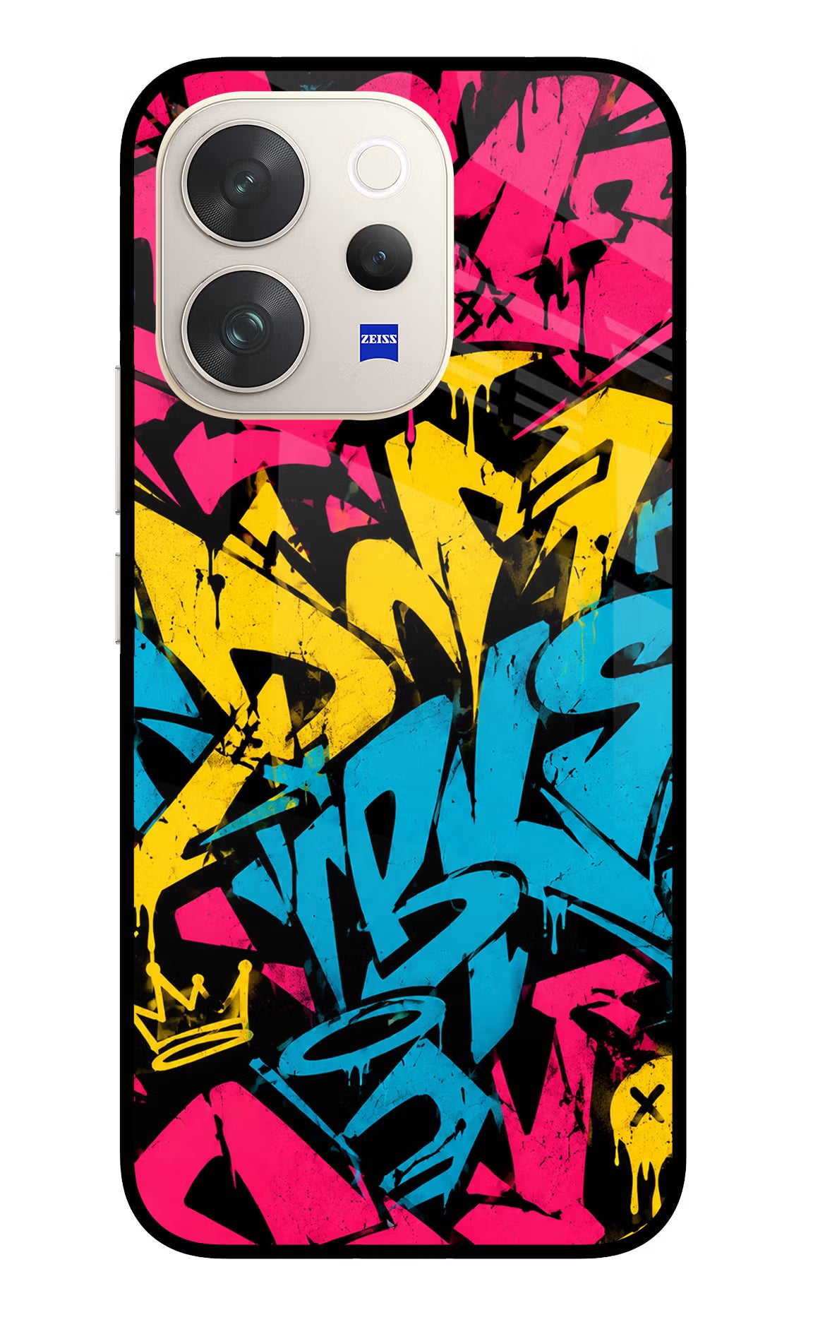 Graffiti Vibe Vivo V70 5G Glass Case