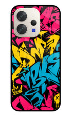 Graffiti Vibe Vivo V70 5G Glass Case Back Cover by Casekaro