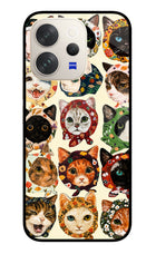 Cool Cat Vivo V70 5G Glass Case Back Cover by Casekaro