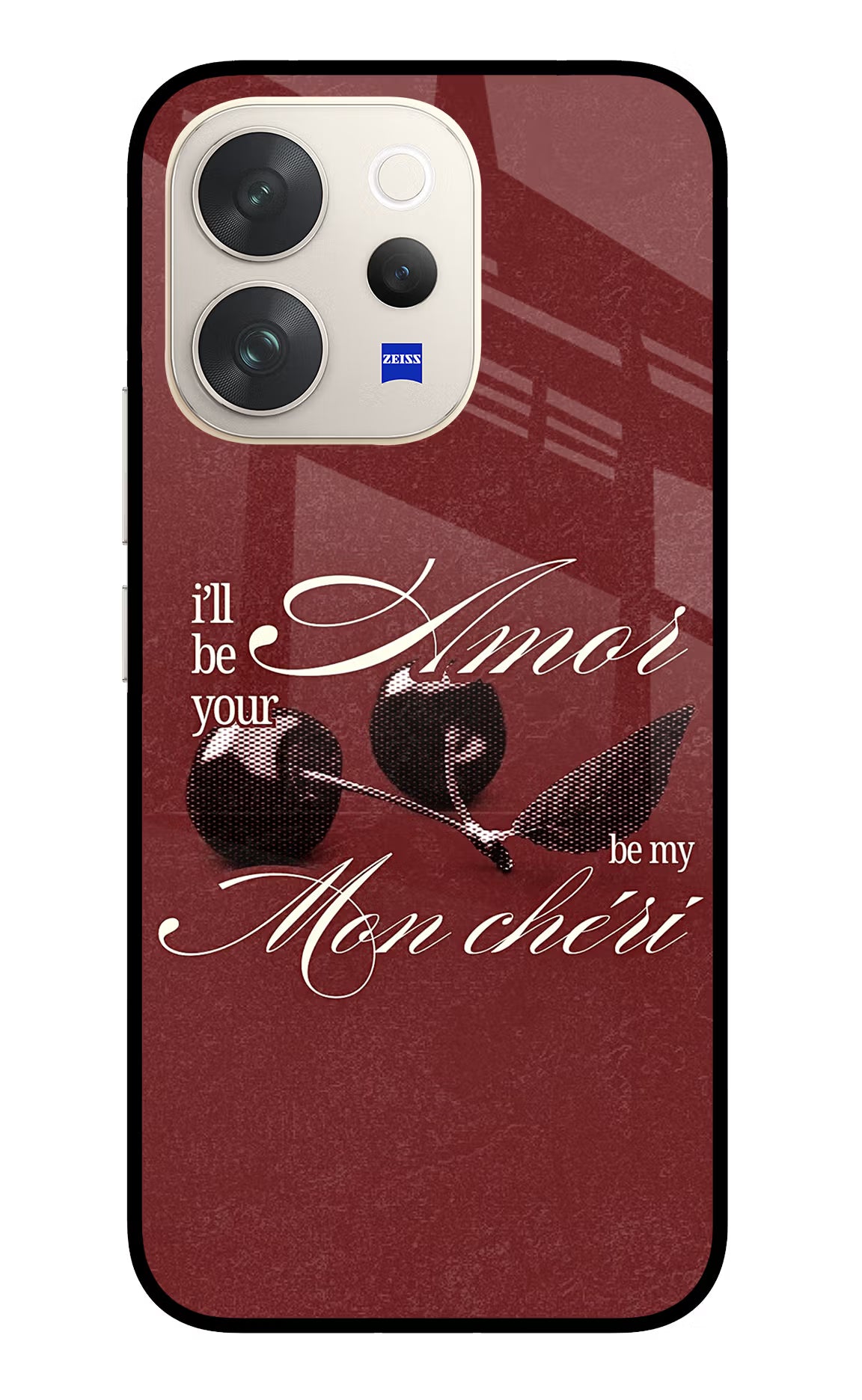 Velvet Cherry Vivo V70 5G Glass Case