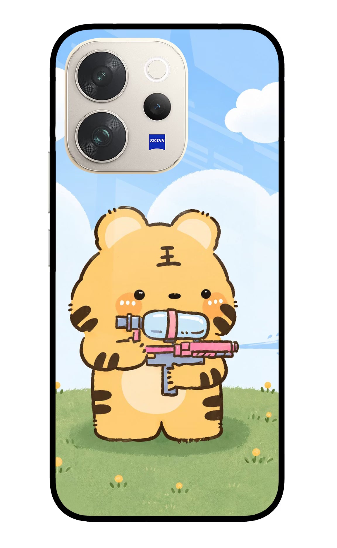 Tiger Treat Vivo V70 5G Glass Case