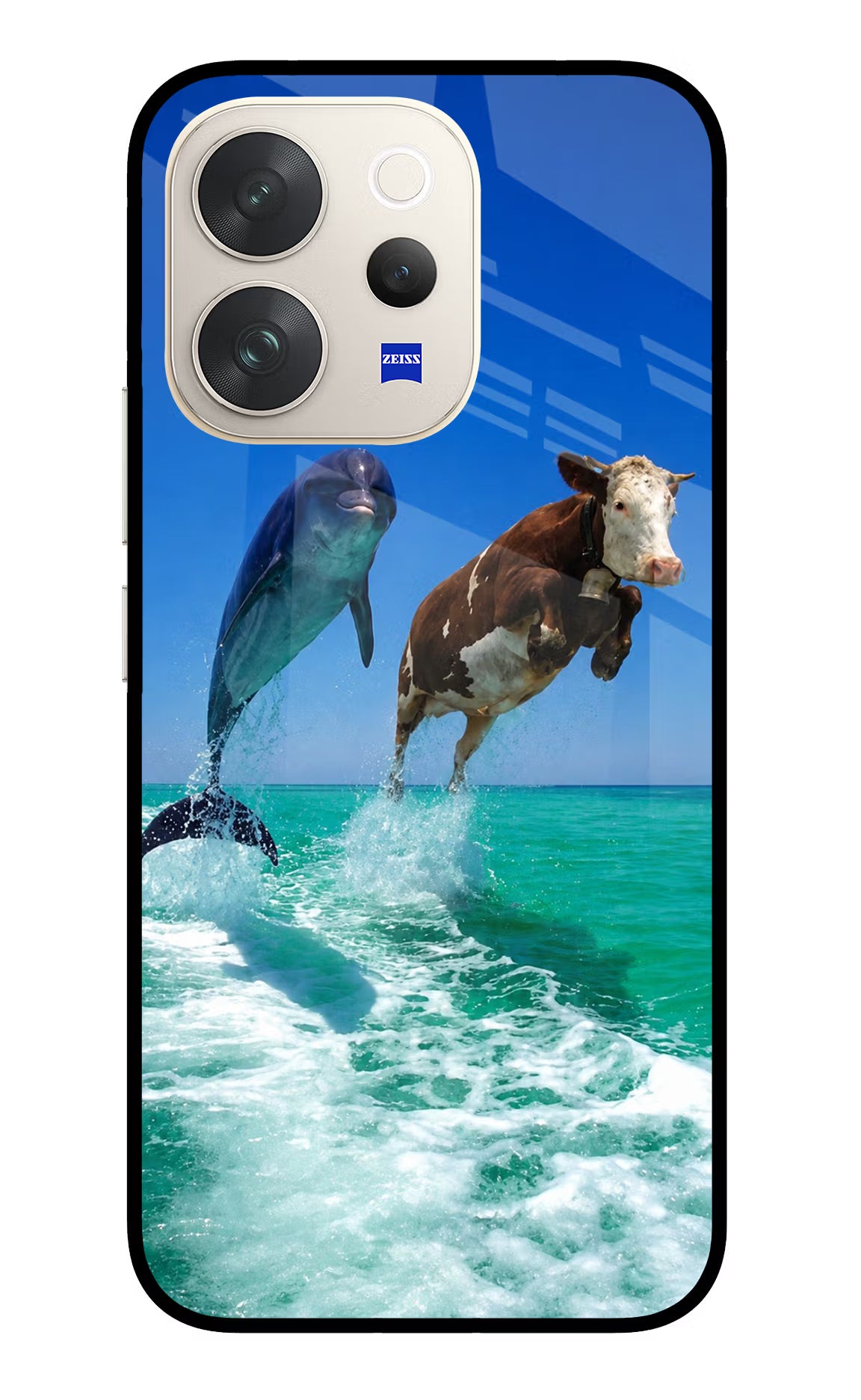 Dolphin vs Cow Vivo V70 5G Glass Case