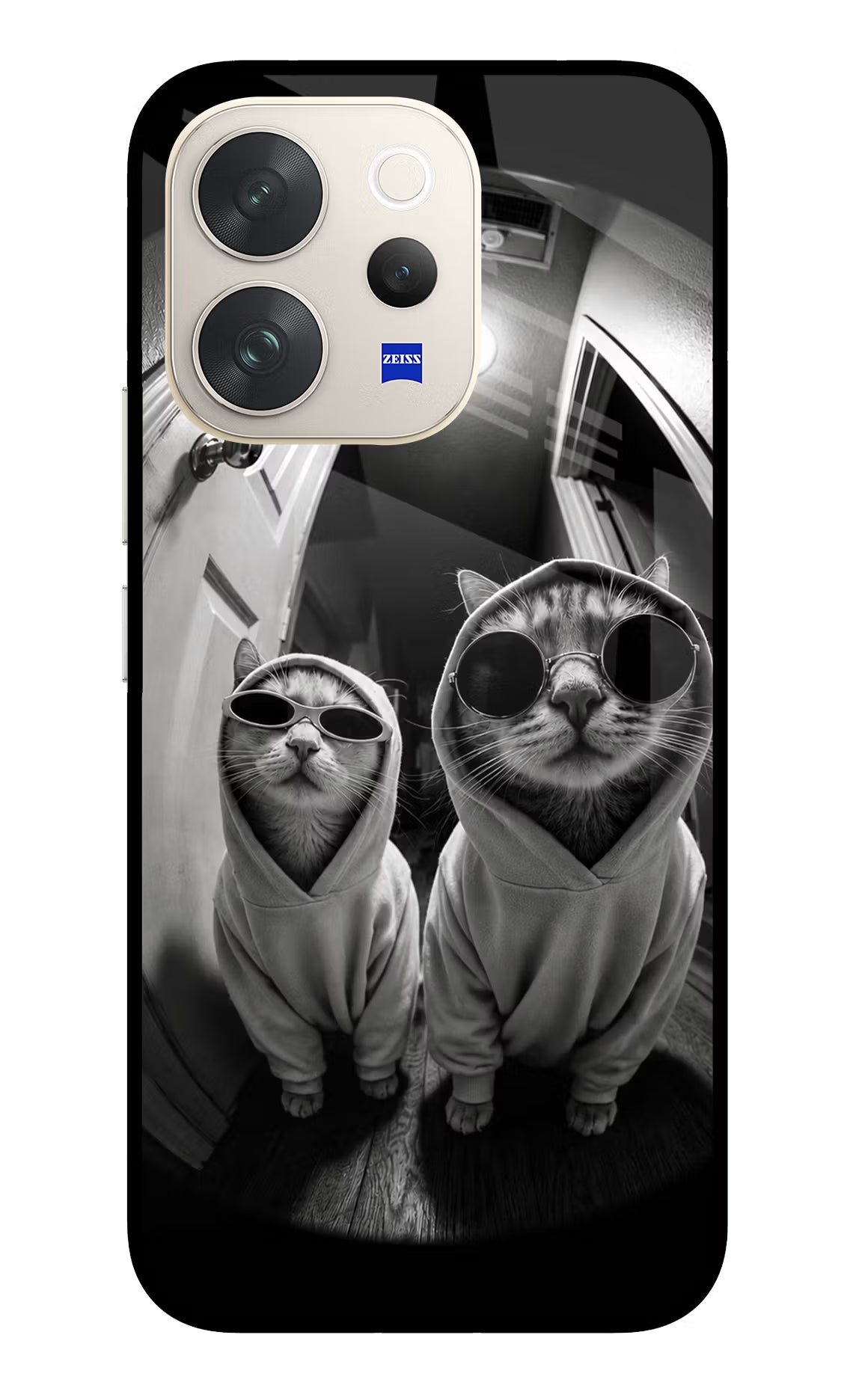 Hood Cats Vivo V70 5G Glass Case