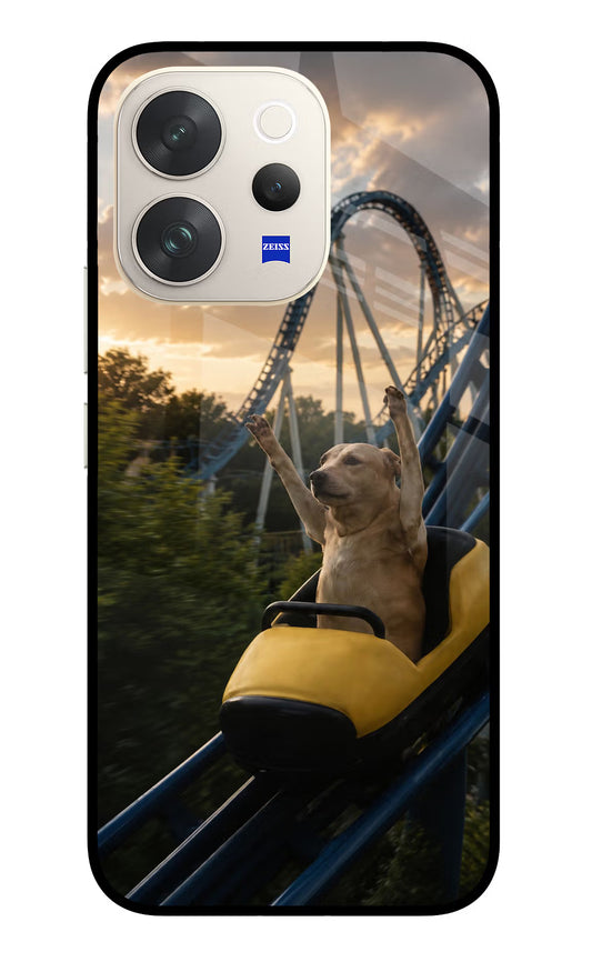 Rollercoaster Dog Vivo V70 5G Glass Case