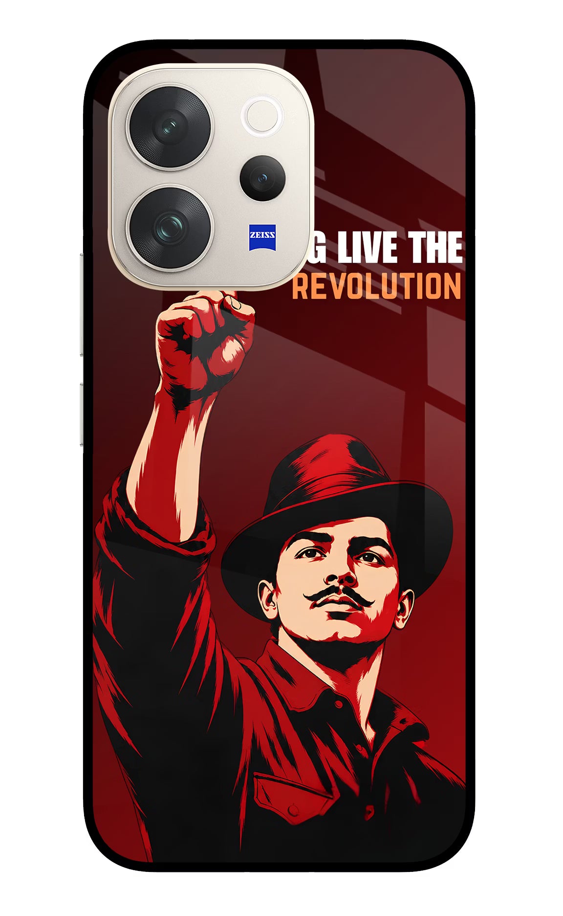 Bhagat Singh Revolution Vivo V70 5G Glass Case