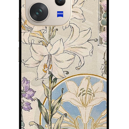 White Lily Vivo V70 5G Glass Case