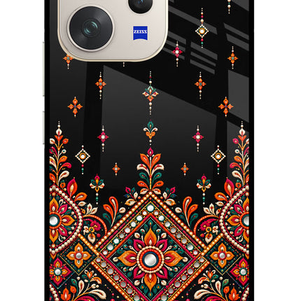 Noir Mehfil Vivo V70 5G Glass Case