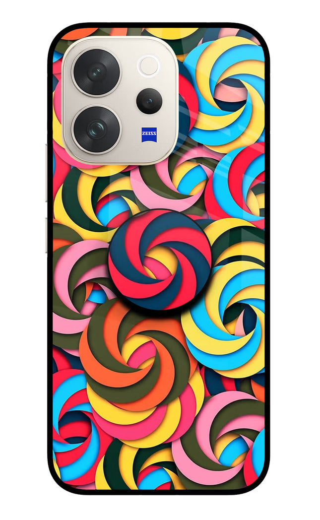 Spiral Pattern Vivo V70 5G Pop Case by Casekaro