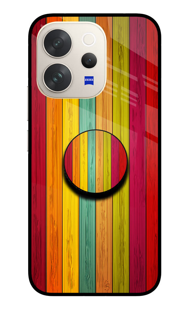 Multicolor Wooden Vivo V70 5G Pop Case by Casekaro