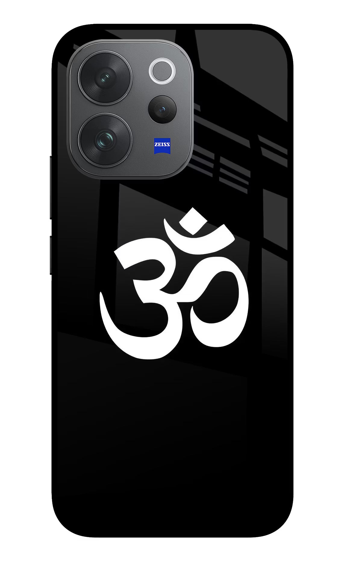 Om Vivo V70 Elite 5G Glass Case Back Cover by Casekaro