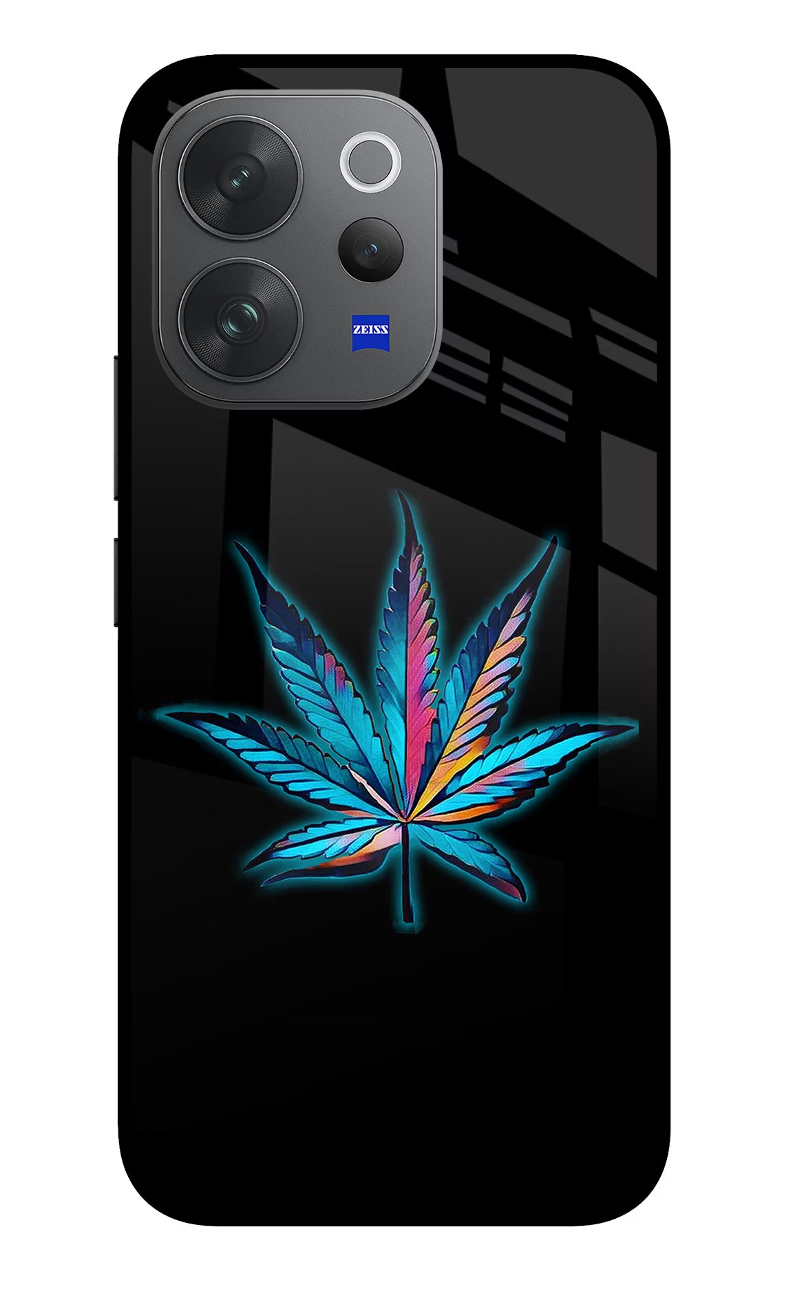 Weed Vivo V70 Elite 5G Glass Case Back Cover by Casekaro