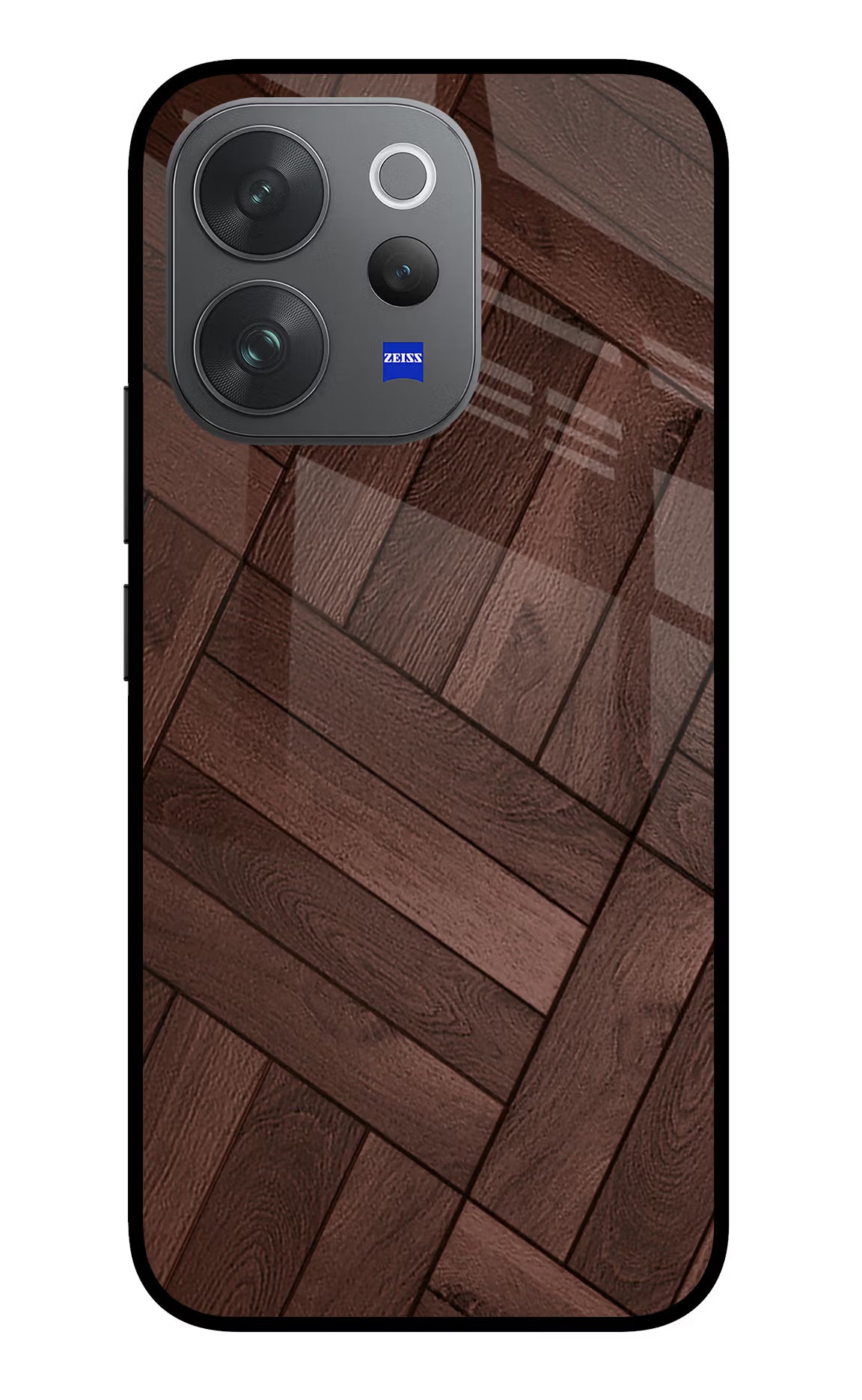 Wooden Texture Design Vivo V70 Elite 5G Glass Case