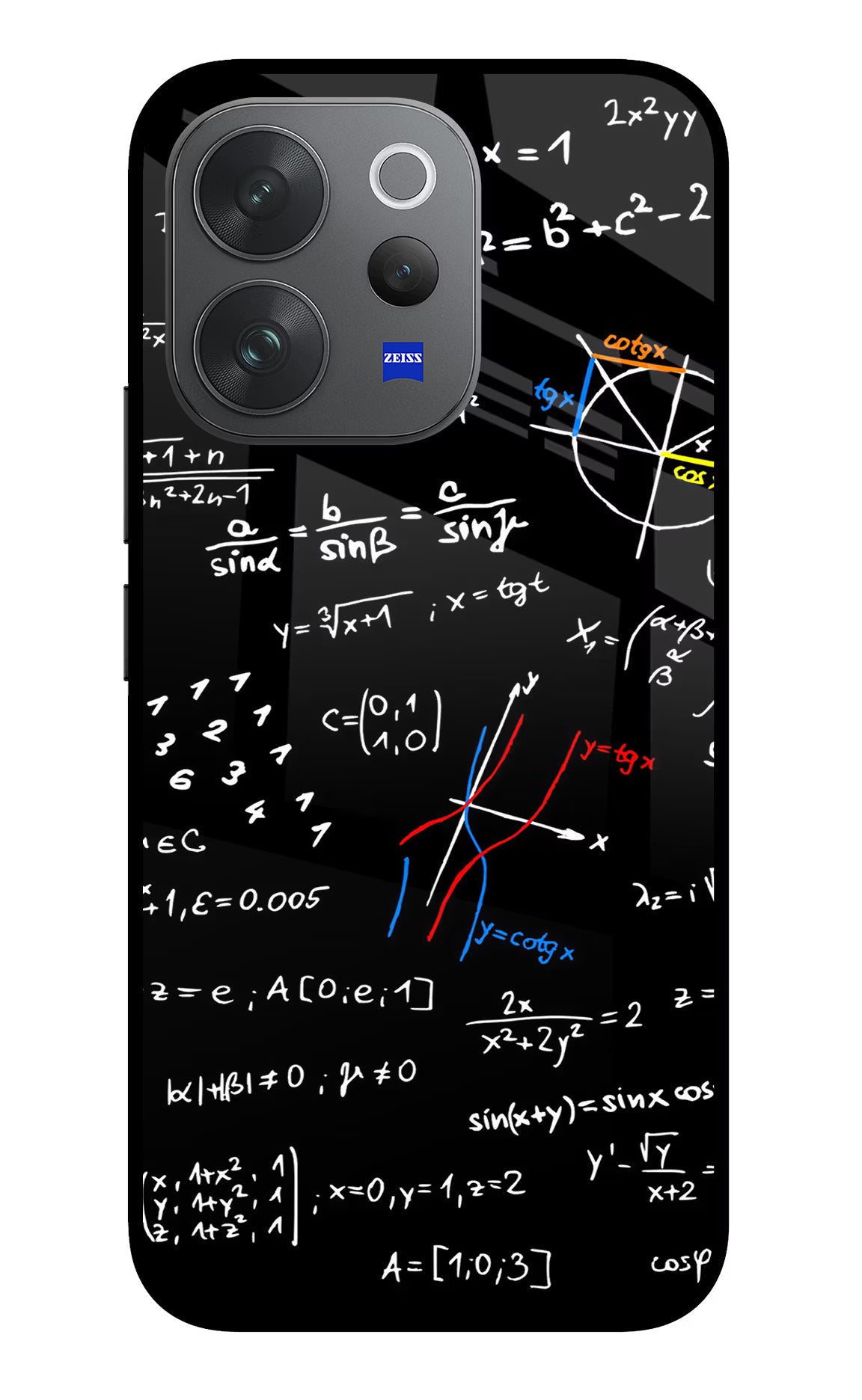 Mathematics Formula Vivo V70 Elite 5G Glass Case Back Cover by Casekaro
