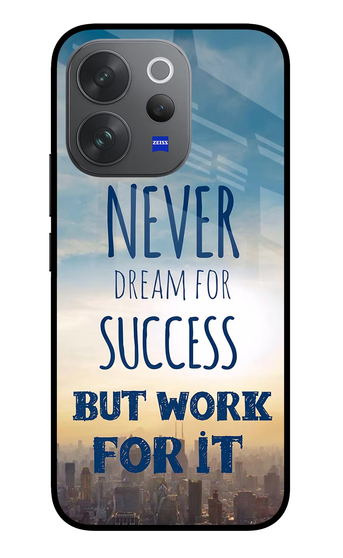 Never Dream For Success But Work For It Vivo V70 Elite 5G Glass Case