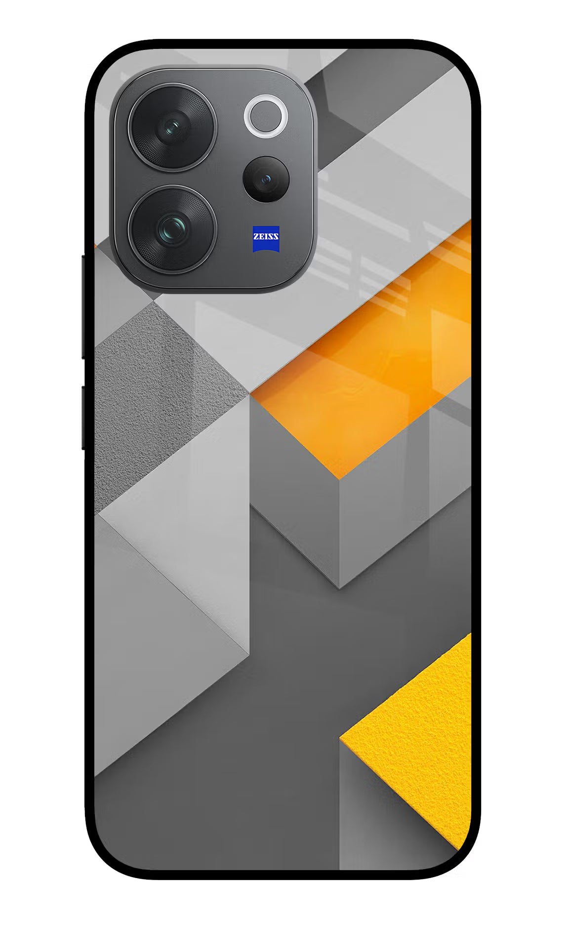 Abstract Vivo V70 Elite 5G Glass Case Back Cover by Casekaro