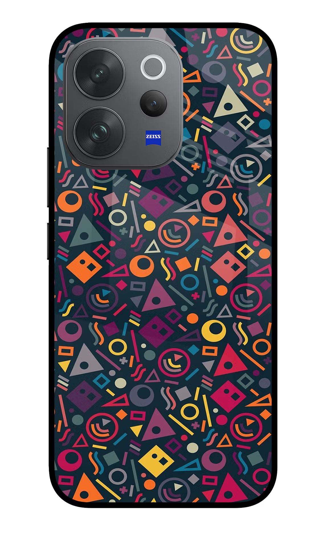 Geometric Abstract Vivo V70 Elite 5G Glass Case