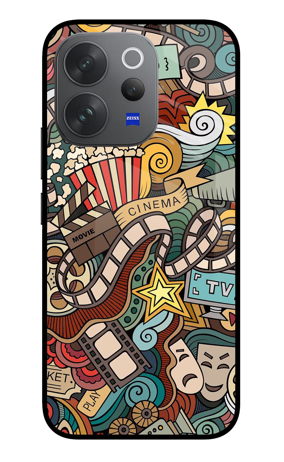 Cinema Abstract Vivo V70 Elite 5G Glass Case