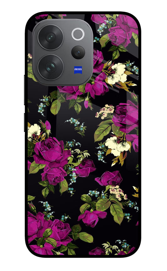 Flowers Vivo V70 Elite 5G Glass Case
