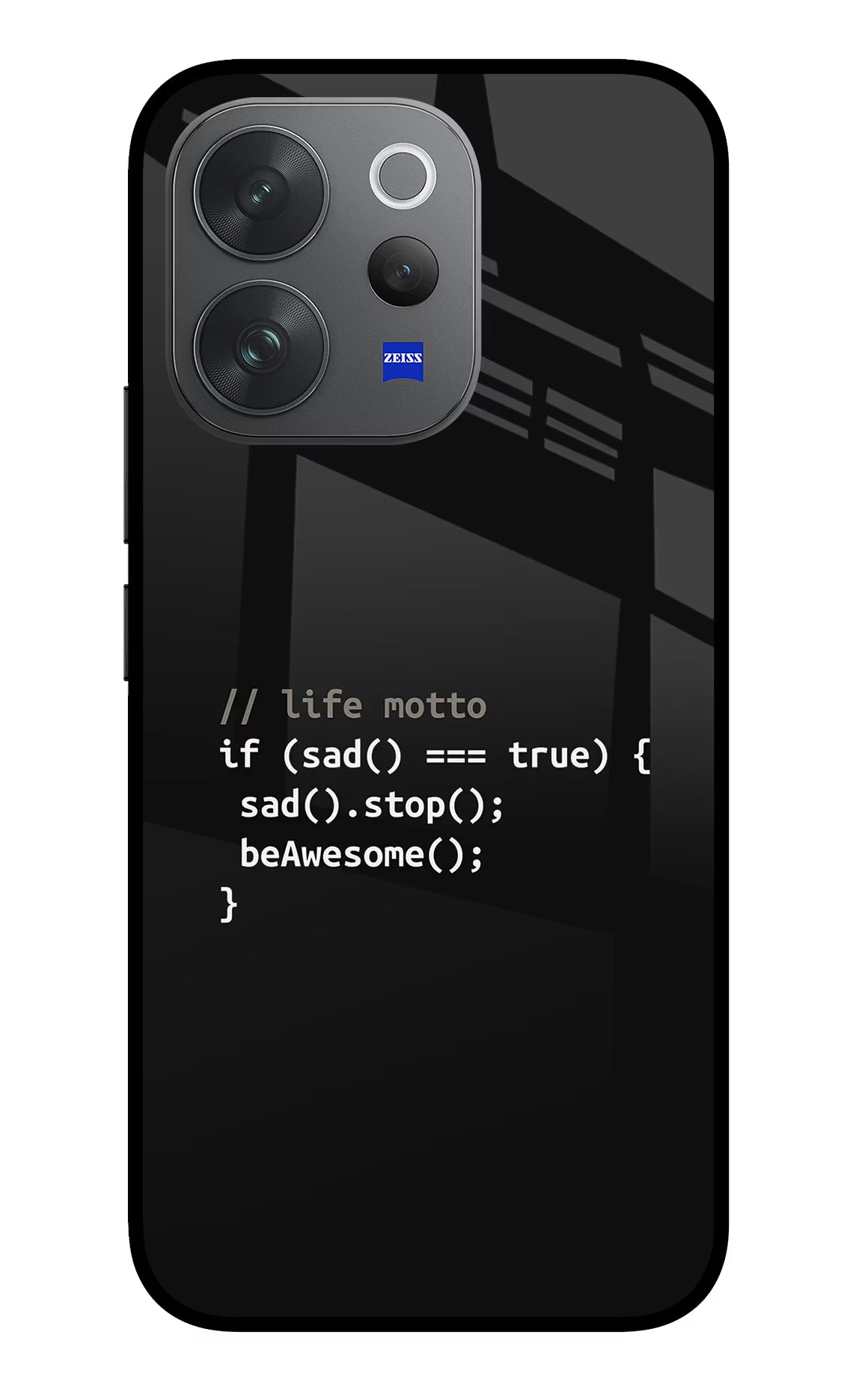 Life Motto Code Vivo V70 Elite 5G Glass Case