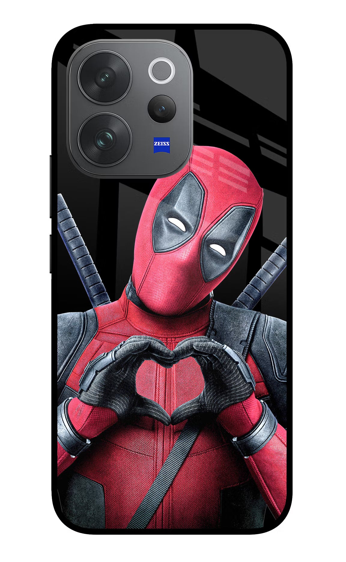 Deadpool Vivo V70 Elite 5G Glass Case Back Cover by Casekaro