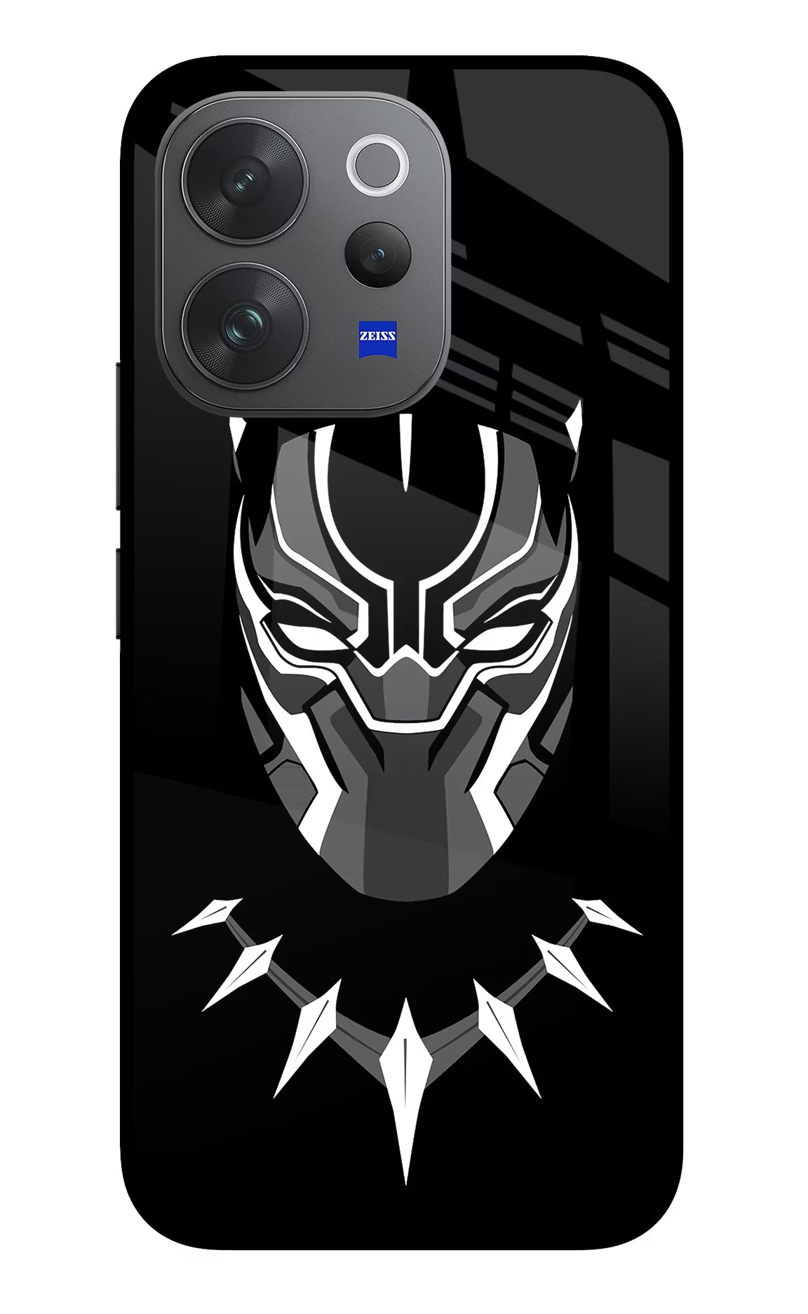 Black Panther Vivo V70 Elite 5G Glass Case