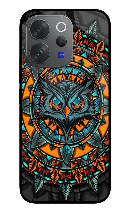 Angry Owl Art Vivo V70 Elite 5G Glass Case