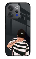 Aesthetic Boy Vivo V70 Elite 5G Glass Case Back Cover by Casekaro