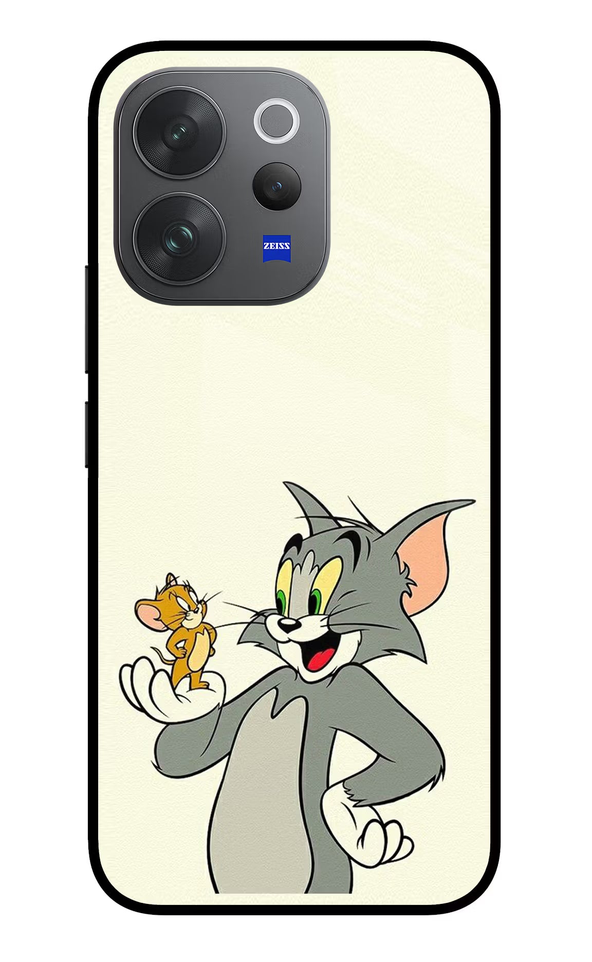 Tom & Jerry Vivo V70 Elite 5G Glass Case Back Cover by Casekaro
