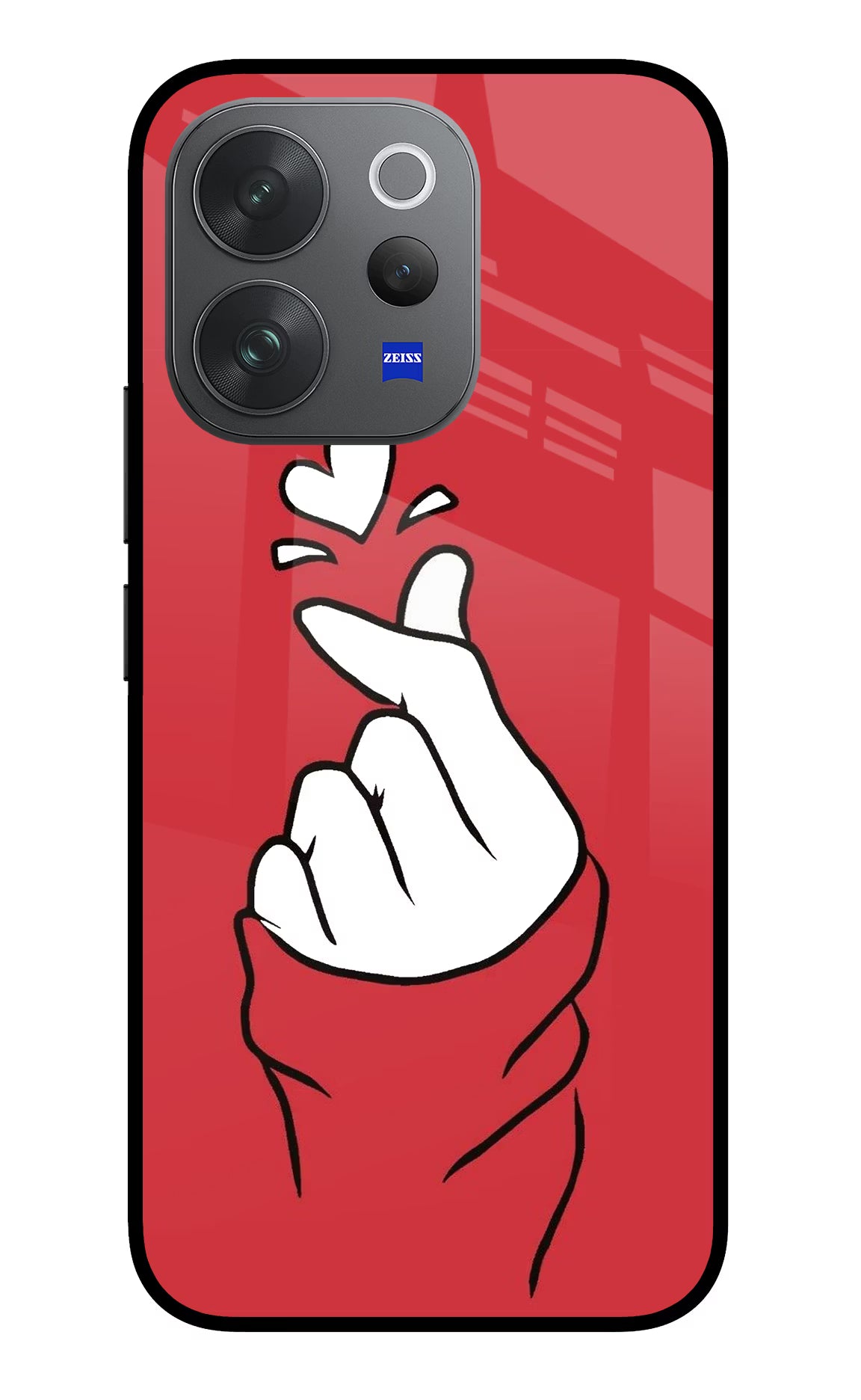 Korean Love Sign Vivo V70 Elite 5G Glass Case