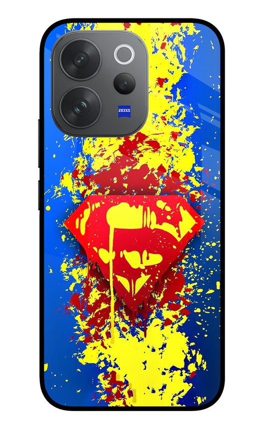 Superman logo Vivo V70 Elite 5G Glass Case