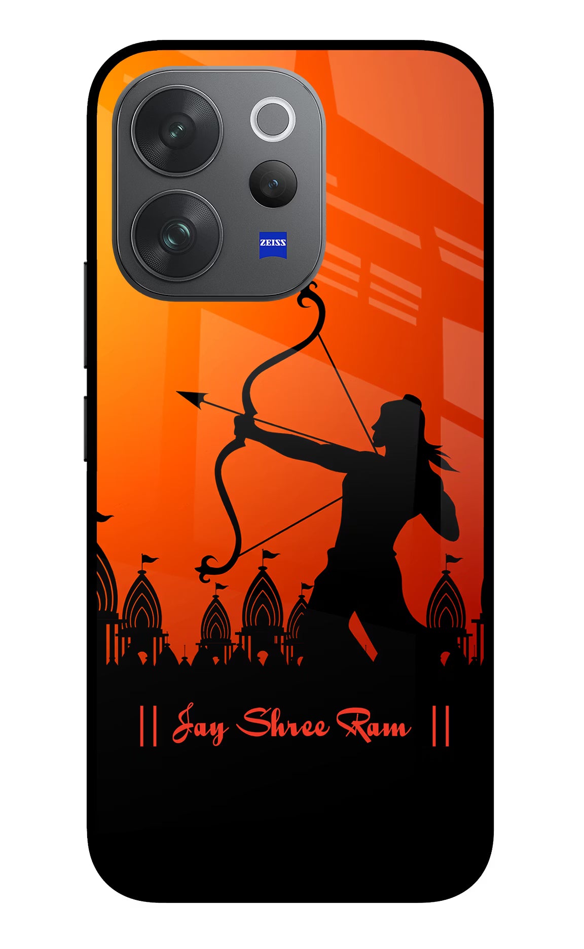 Lord Ram - 4 Vivo V70 Elite 5G Glass Case Back Cover by Casekaro